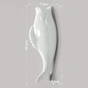 Simple Modern Creative Wall Ceramic Goldfish Vase Restaurant Mural Wall Hanging Three-Dimensional Wall Decoration Wholesale.