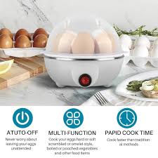 NoorAura™Electric Egg Cooker 7 Eggs Steamer.
