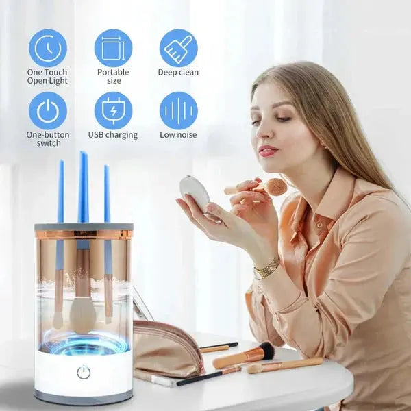 NoorAura™ Makeup Brush Cleaner – منظف فرش المكياج.