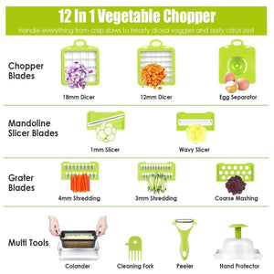 NoorAura™ Multifunctional Vegetable Slicer.