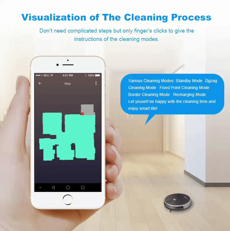 NoorAura™Smart Robotic Vacuum Cleaner.