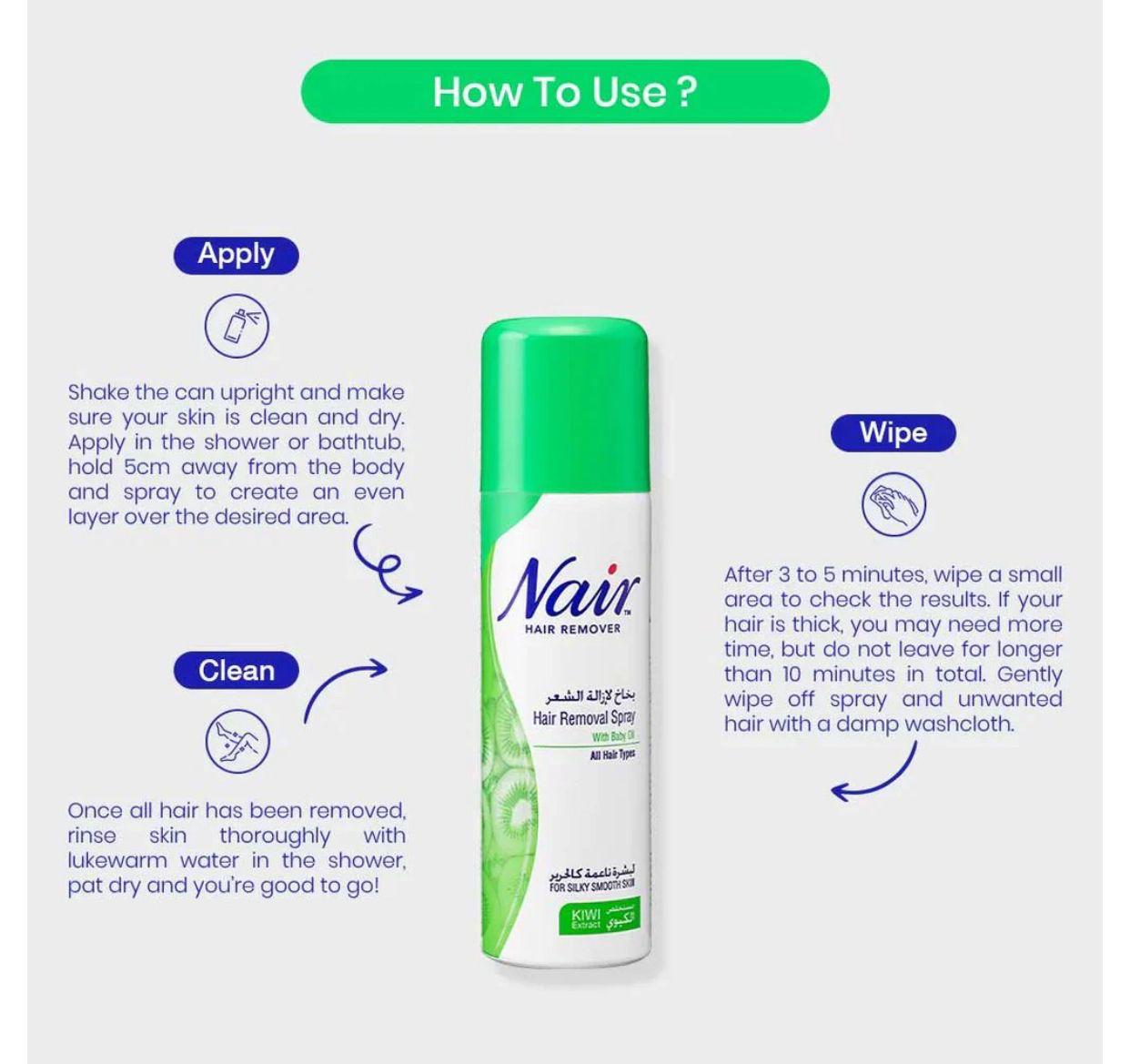 Nair Hair Removal Spray – بخاخ إزالة الشعر نير.